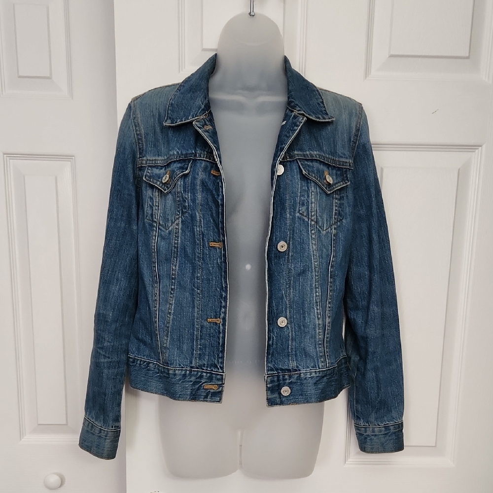 GAP Women's Blue Denim Jacket, S